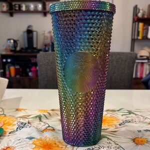 Starbucks Rainbow Oil Slick Studded Tumbler 24oz 2023
